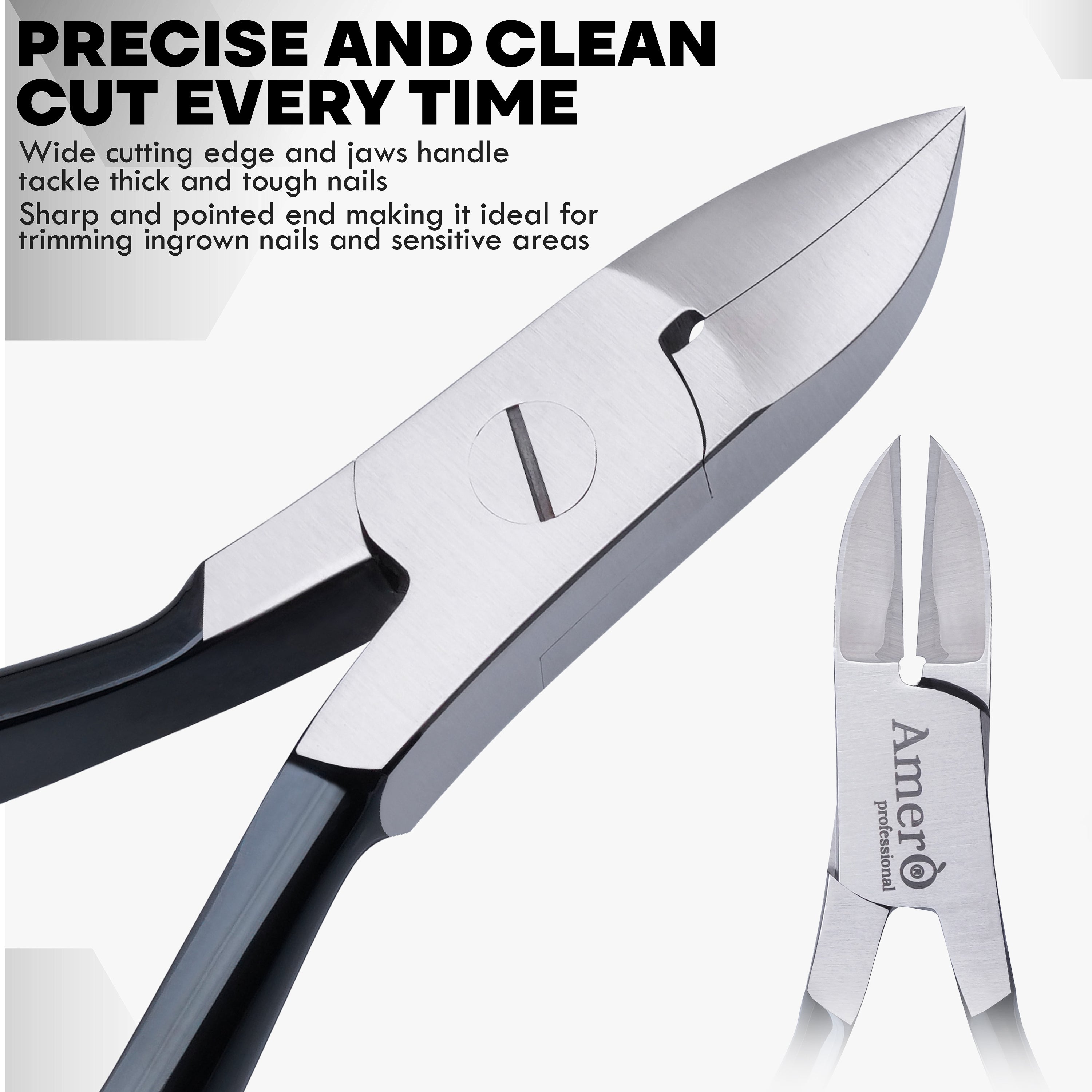 Heavy Duty Nail Clipper – Stainless Steel Toenail Cutter for Thick Nails, Professional Manicure & Pedicure Tool