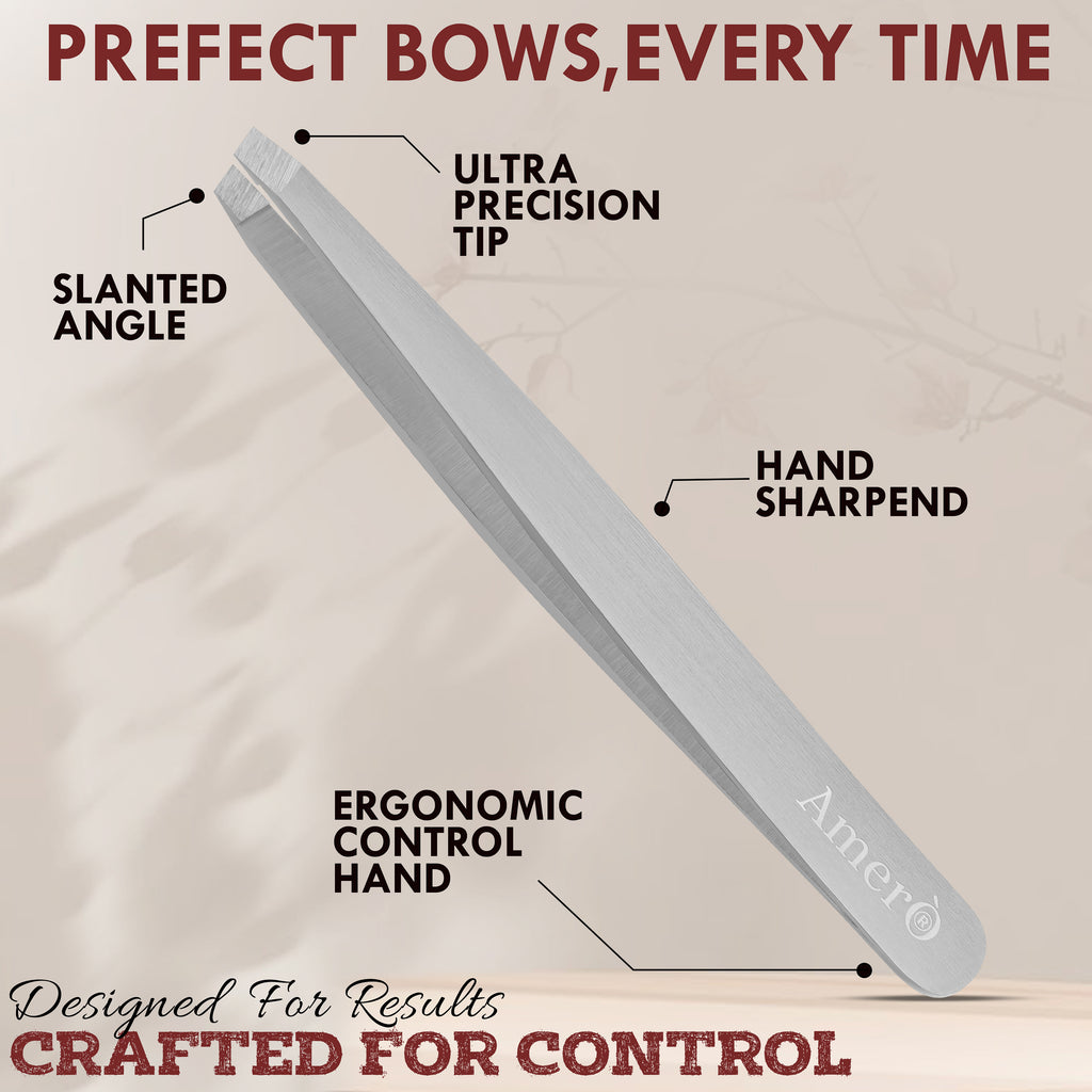 Precision Stainless Steel Eyebrow Tweezers
