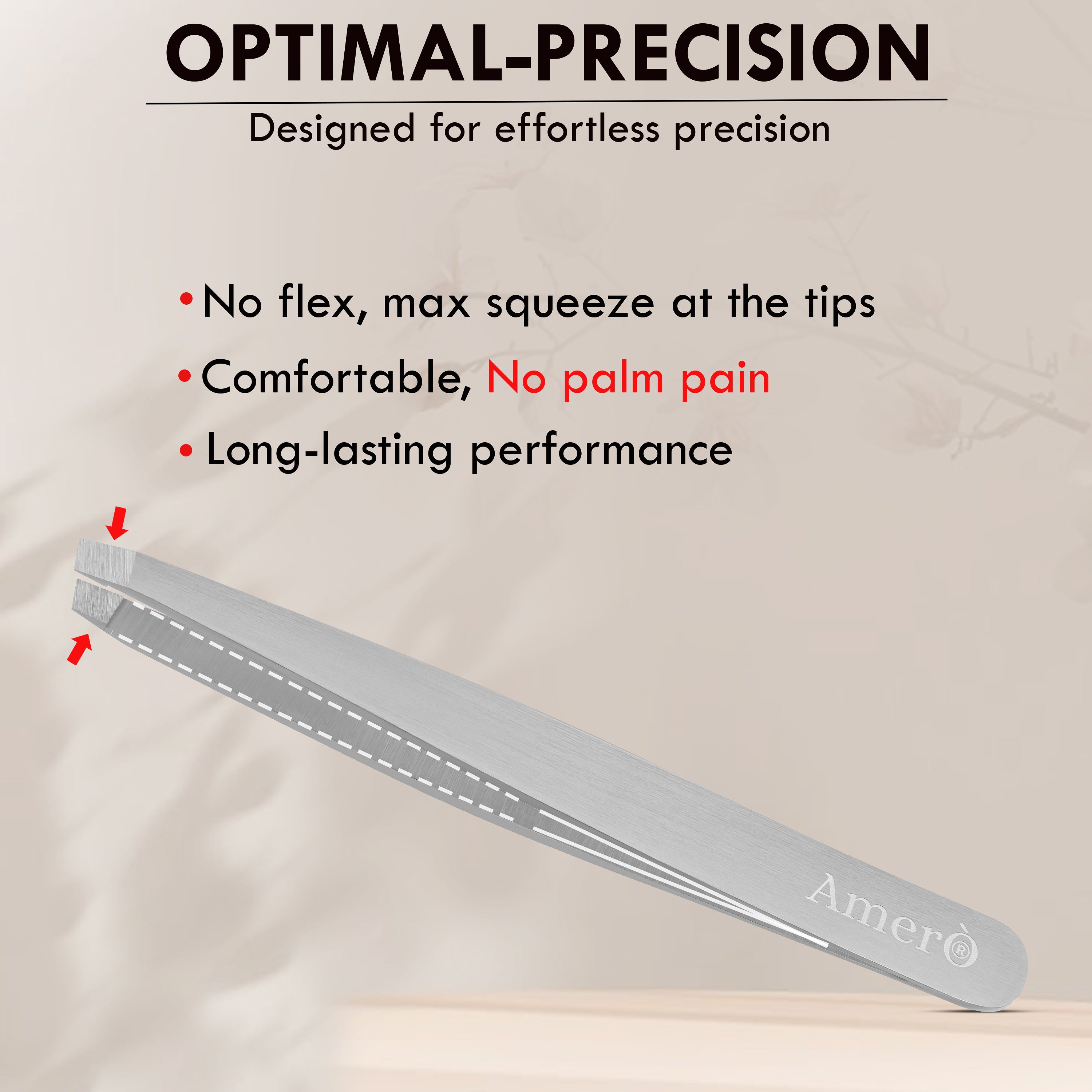 Precision Stainless Steel Eyebrow Tweezers