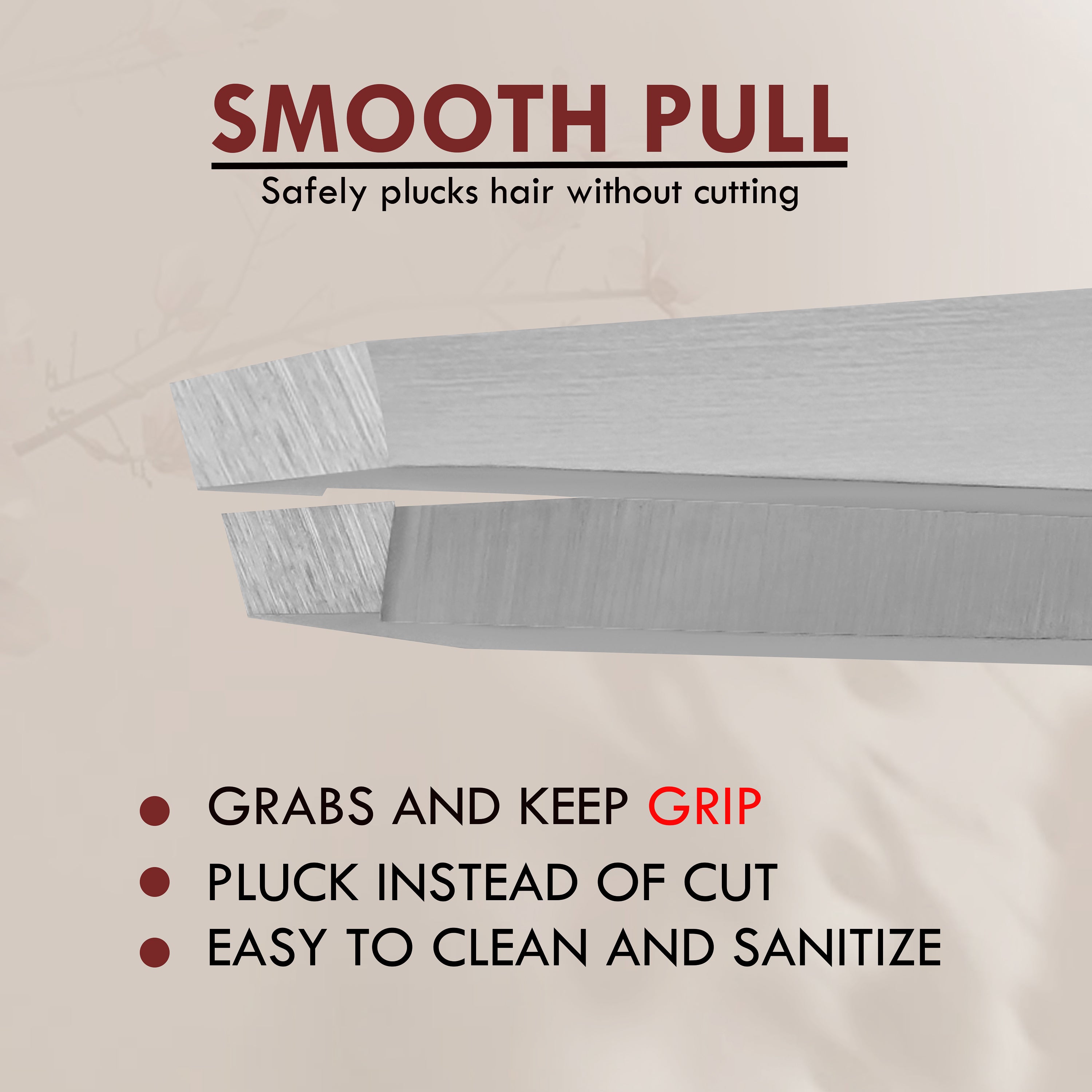 Precision Stainless Steel Eyebrow Tweezers
