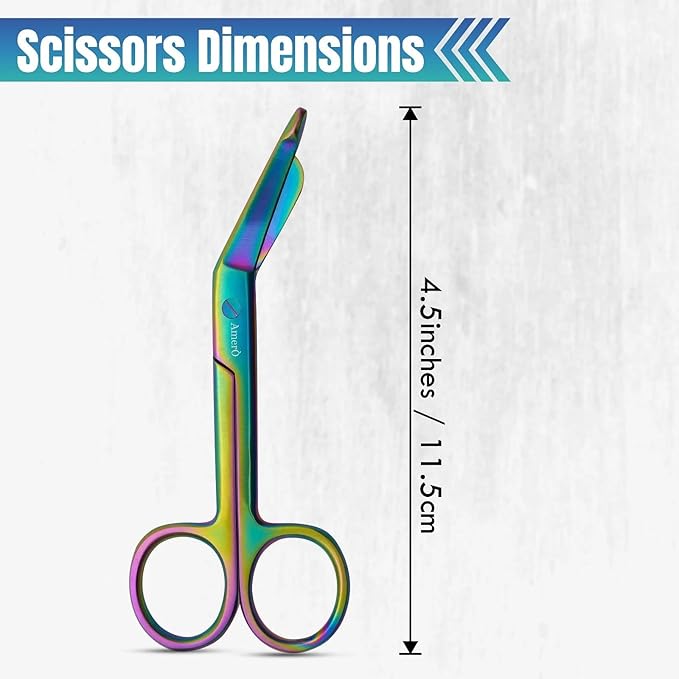 Stainless Steel Lister Bandage Scissors 5.5" with Tensionrite Clip – Durable Sharp Edge, Precision Cutting Tool