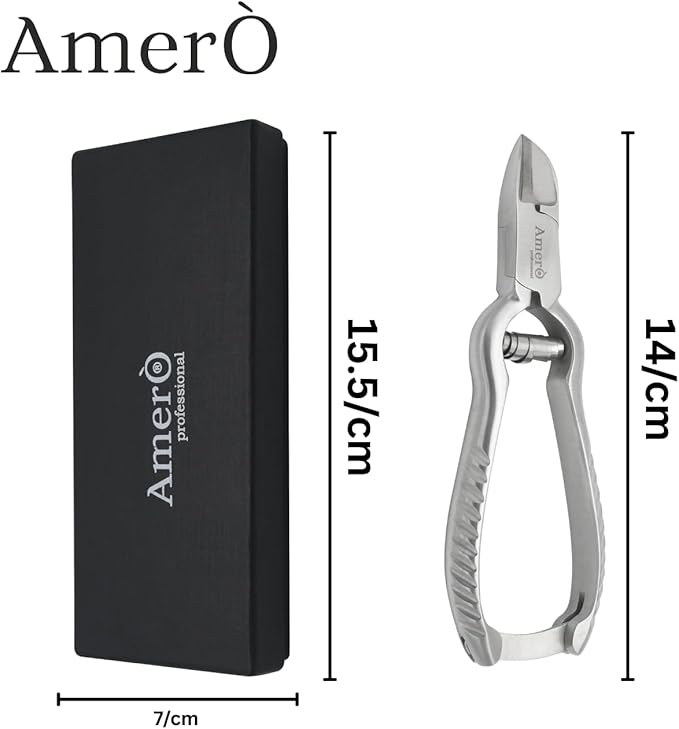 Heavy Duty Nail Clipper – Stainless Steel Toenail Cutter for Thick & Hard Nails – Ideal for Podiatric Care, Arthritis Hands, Elderly & Home Use – Extra Sharp & Comfortable Grip