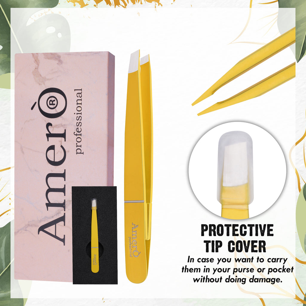 Eyebrow Tweezers – Precision Slant Tip Tweezers for Eyebrow Shaping & Hair Removal