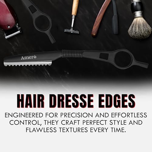 Hair Thinning Razor with Cartridges – Professional Styling Razor Comb for Hair Texturizing, Layering & Barber Use