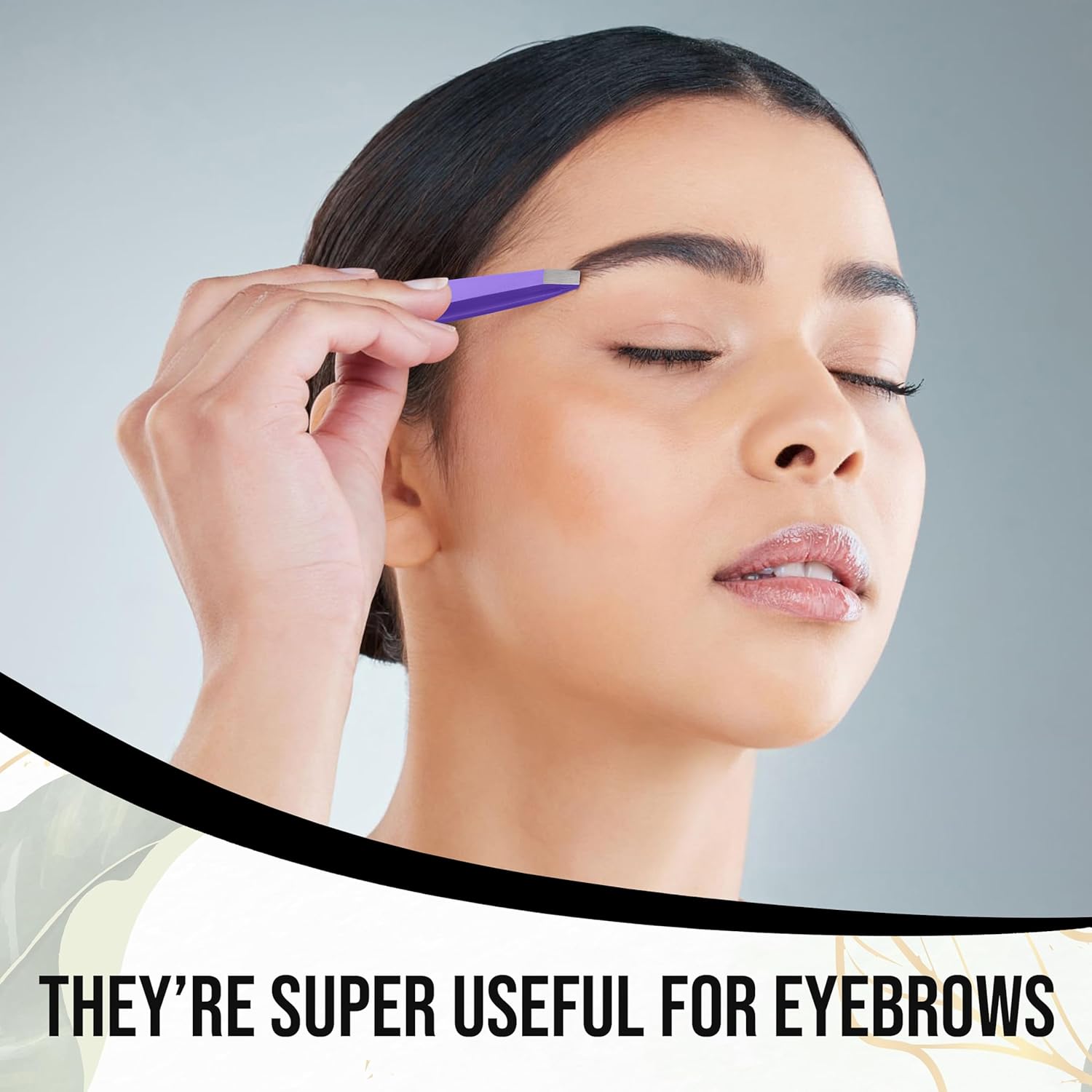 Precision Stainless Steel Eyebrow Tweezers