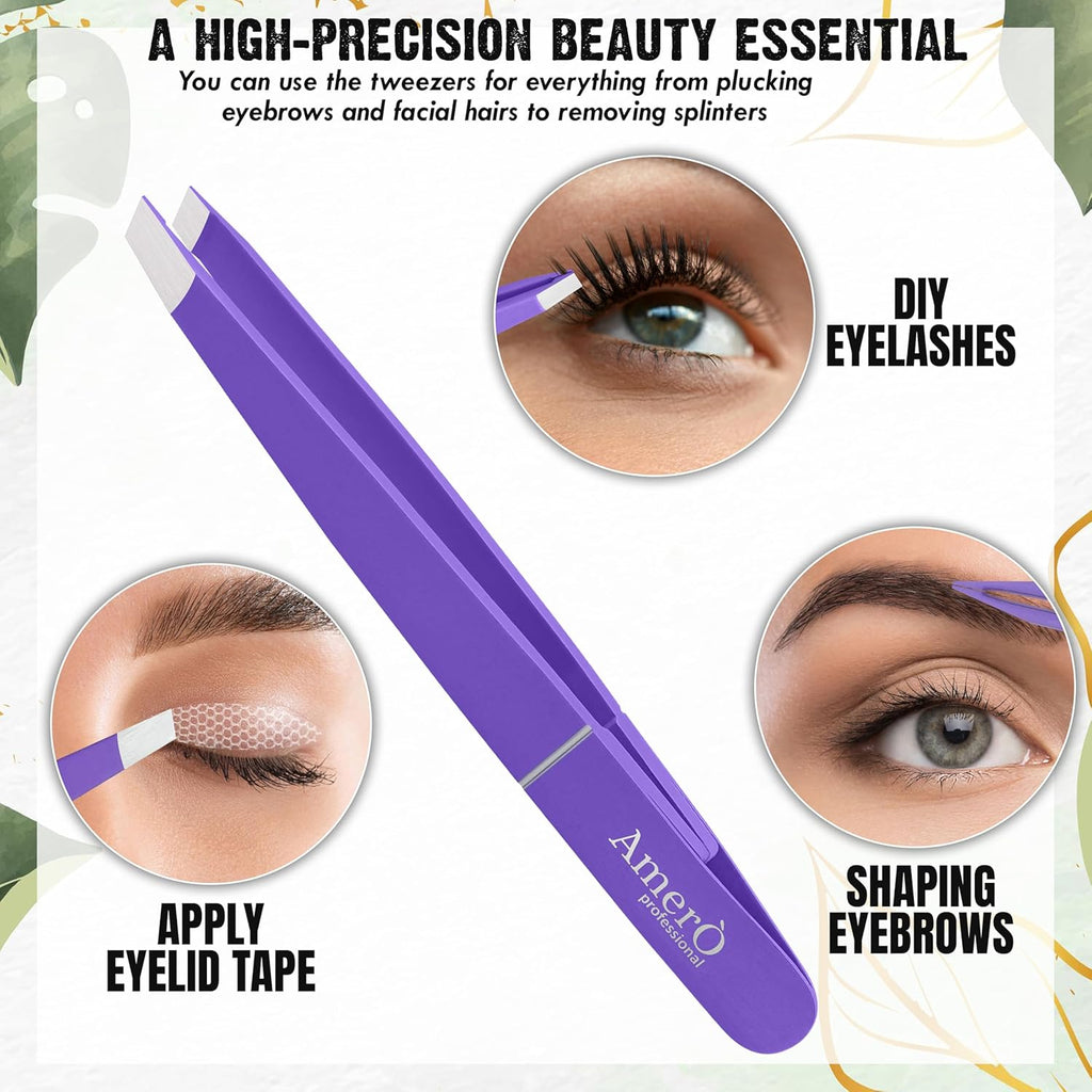 Precision Stainless Steel Eyebrow Tweezers