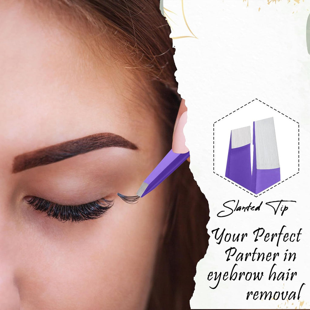 Precision Stainless Steel Eyebrow Tweezers