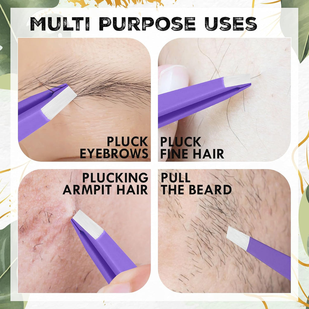 Precision Stainless Steel Eyebrow Tweezers