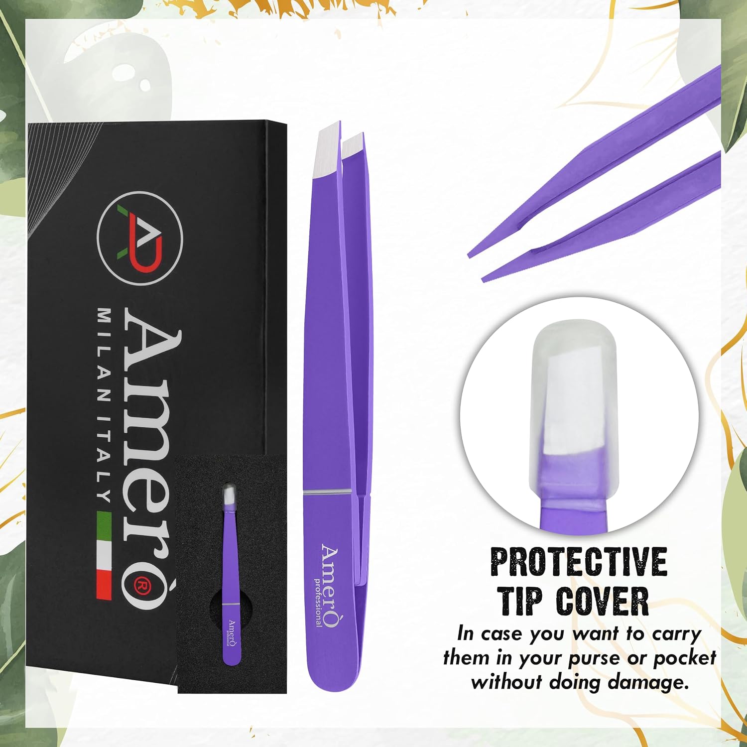 Precision Stainless Steel Eyebrow Tweezers