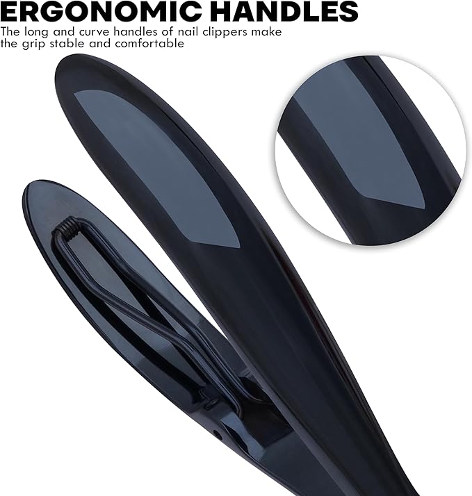 Premium 440C Stainless Steel Heavy Duty Toenail Clippers – 15 mm Wide Jaw, Ergonomic Anti-Slip Handle, Podiatrist-Grade Cutter for Thick & Ingrown Nails