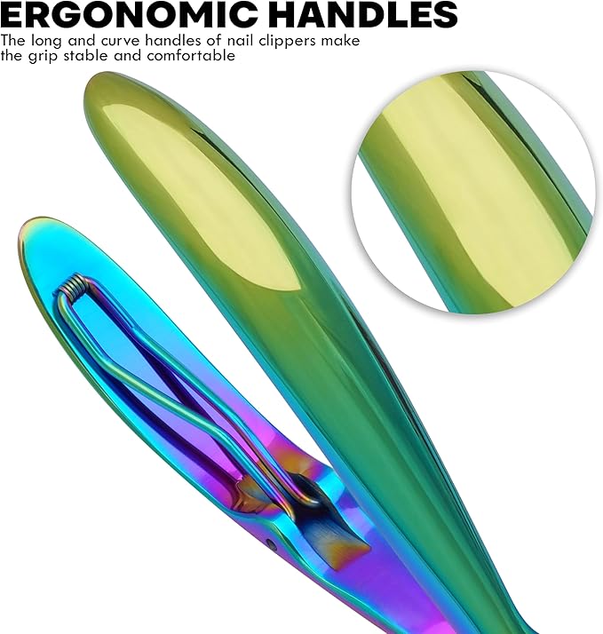 Premium 440C Stainless Steel Heavy Duty Toenail Clippers – 15 mm Wide Jaw, Ergonomic Anti-Slip Handle, Podiatrist-Grade Cutter for Thick & Ingrown Nails