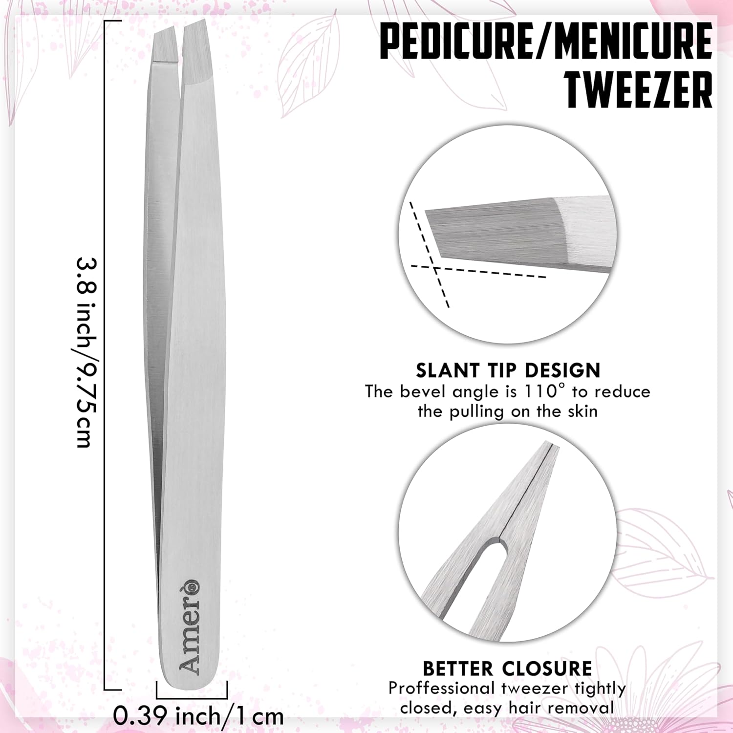 Professional 7-Piece Manicure Kit for Women & Men – Stainless Steel Nail Scissors, Tweezer, Cuticle Trimmer, Pusher, Nail File & Carry Case for Grooming